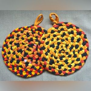 Braided Trivet Potholder Set of 2